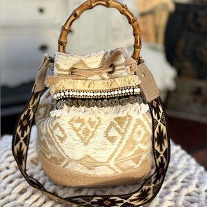 VIA MAIL BAG➕Italian Jacquard Bucket Bag